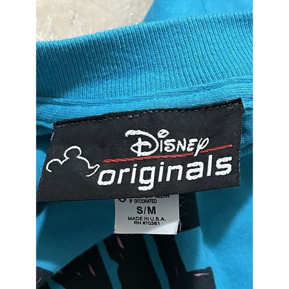 Vintage Disney Originals Torquoise Minnie Mouse T-Shirt Single Stitch Rare Small - Picture 8 of 9